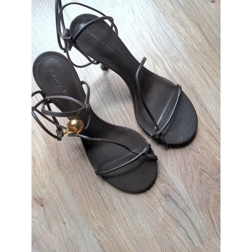 Bottega Veneta Stretch Barely There Sandal Strappy Heels Womens EU 39 - Picture 6 of 14